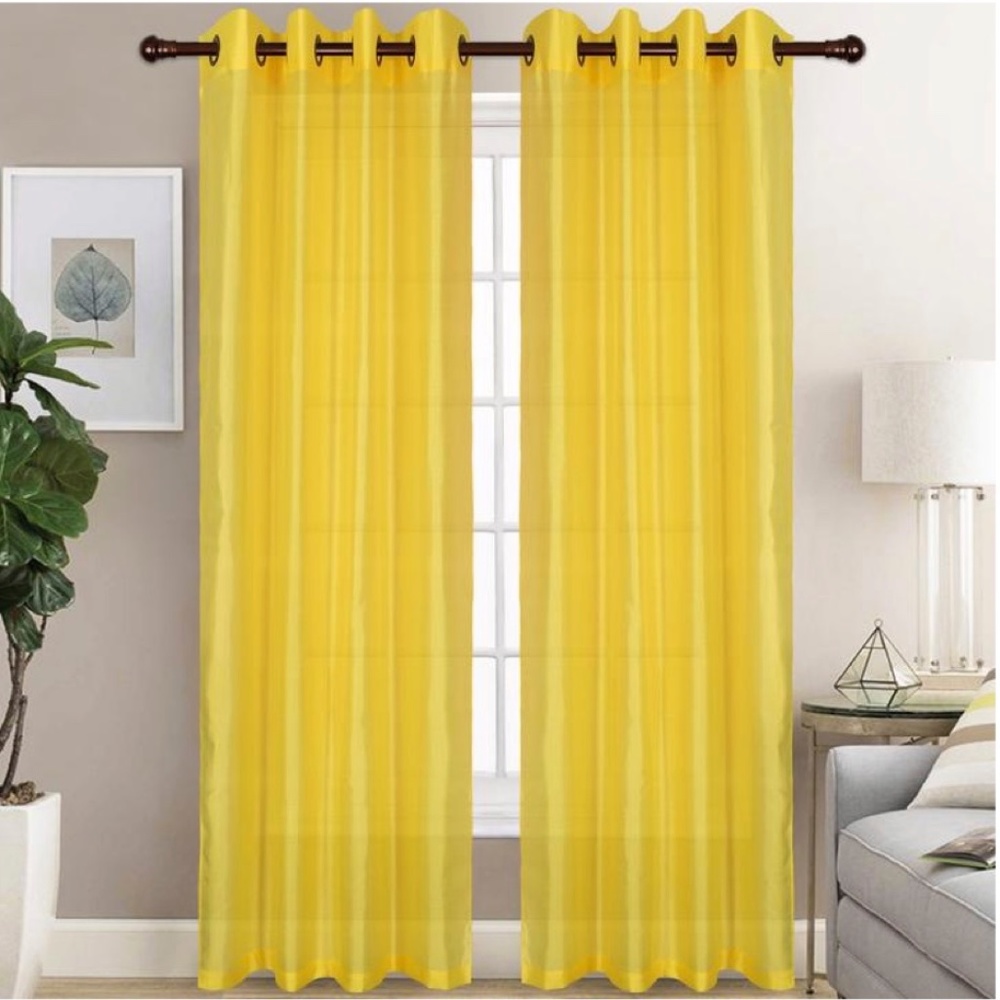 Christina Faux Silk Grommet-Top Panel_YellowSS